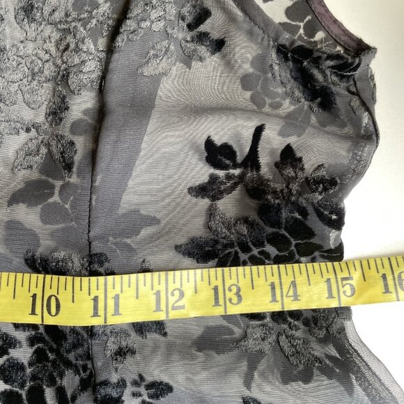 VTG Y2K Betsey Johnson Velvet Burnout Mini Dress Size 4 (Today's 0) Whimsigoth - Picture 10 of 13